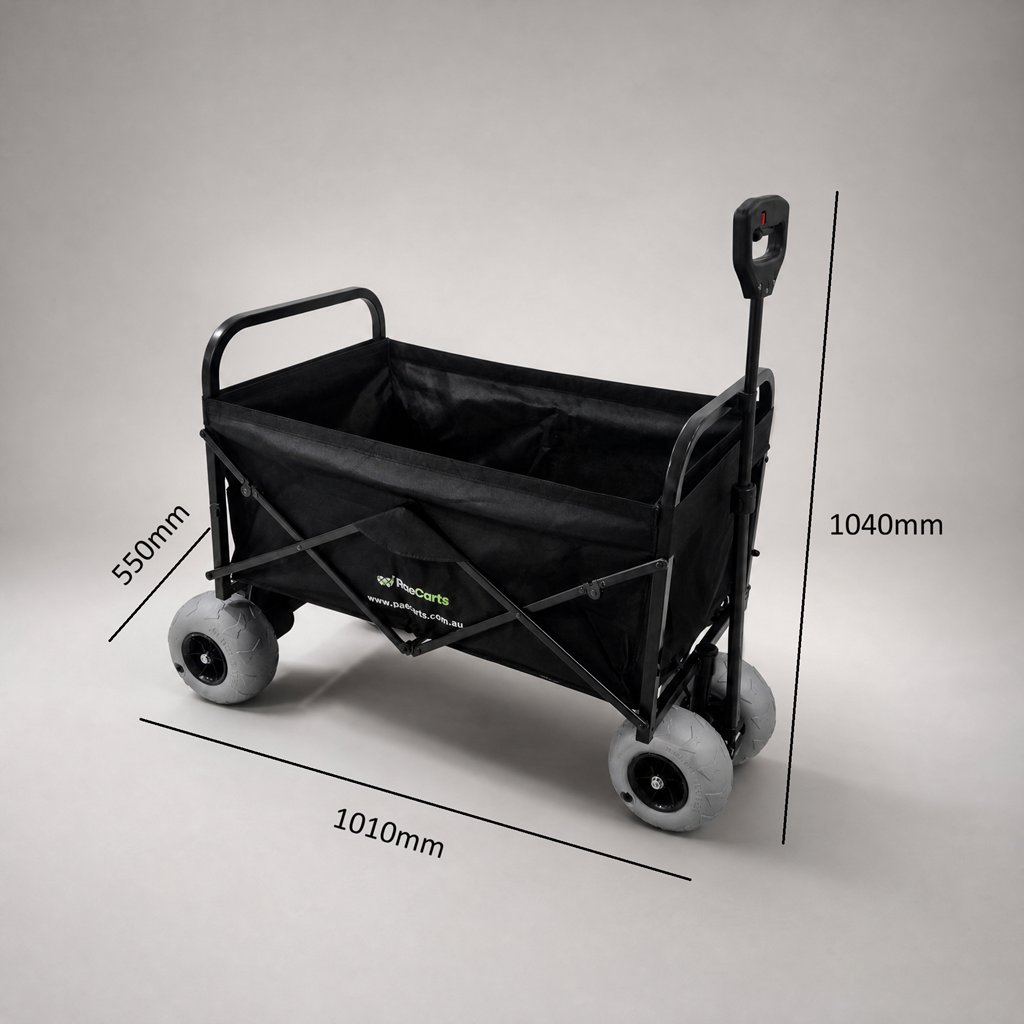 Hybrid Electric Beach Cart — Balloon Wheel Edition