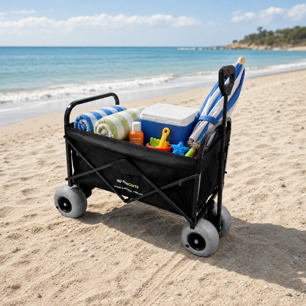 Hybrid Electric Beach Cart — Balloon Wheel Edition