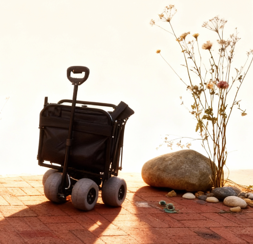 Hybrid Electric Beach Cart — Balloon Wheel Edition
