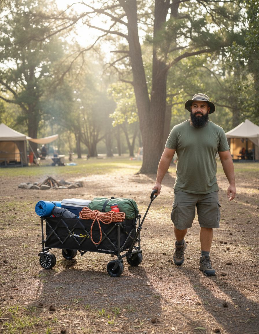 Hybrid Electric Camping Cart — Gear Hauler for the Outdoors