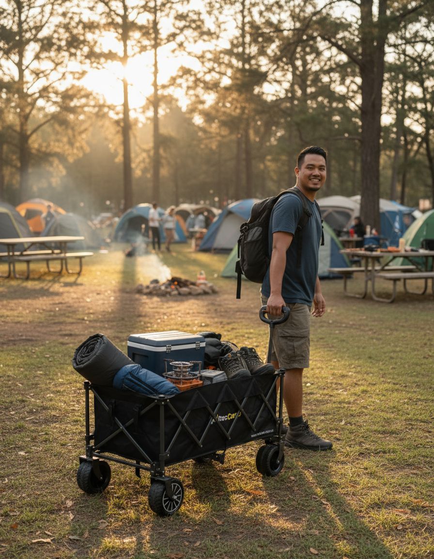 Hybrid Electric Camping Cart — Gear Hauler for the Outdoors